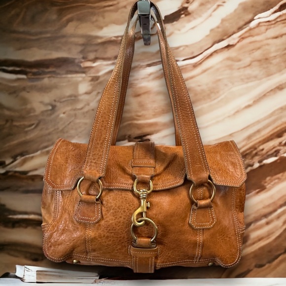 Miu Miu Handbags - MIU MIU by Prada shoulder satchel vintage leather classic prada brass   #H90